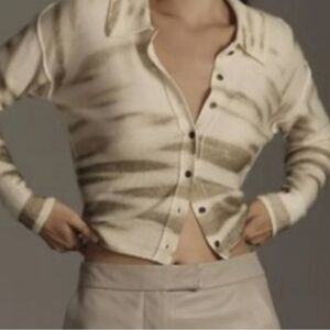 Antropologie Pilcro 100% Cashmere Cardigan LP